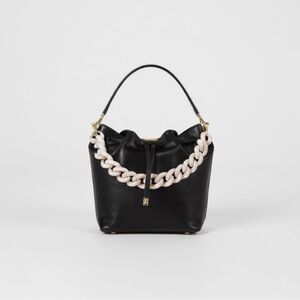 Viola Castellani Chic Black and Cream Shoulder Bag